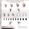 Service Caster 5 Inch 316SS Red Poly Swivel 1-1/4 Inch Expanding Stem Caster Brake SCC, 2PK SS316EX20S514-PPUB-RED-2-TLB-2-114 - alternate 4